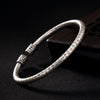 Tibetan Heart Sutra White Copper Luck Bracelet