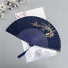 Chinese Style Folding Hand Fan with Nature Motifs