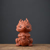 Purple Clay Tea Pet Dragon and Pixiu Figurine Decoration