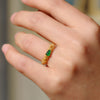 Gourd Ring with Ruyi Pattern, Adjustable Copper Alloy Band