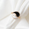 Yin Yang Symbol Blessing Couple Ring