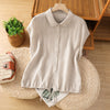 Women's Cotton Sleeveless Button Down Shirt