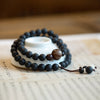 Double Layer Wood Bead Bracelet with Animal Charm