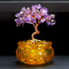 Crystal Gemstone Money Tree Home Decoration
