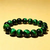 Tiger Eye Bead Bracelet, Blue and Green Stone