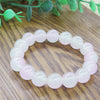 Ice Glass Bead Bracelet, Handmade Pastel Stretch Wristband