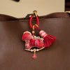 Handwoven Song Brocade Horse Keychain Year of the Horse Charm