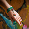 108 Bead Turquoise Mala Bracelet Tibetan Style