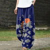 Women's Wide Leg Pants With Pockets, Printed Harem Trousers