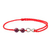 Red String Bracelet with Golden Infinity Symbol