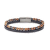 Natural Stone Bead Bracelet with Magnetic Clasp