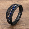 Men's Braided Leather Bracelet with Stone Beads