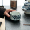 Blue Dragon Design Ceramic Teacup Kung Fu Tea Cups
