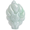 Natural Jade Nine Tailed Fox Pendant Necklace