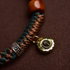 Tibetan Style Braided Cord Bracelet with Charm