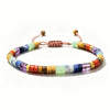 Natural Stone Adjustable Spacer Bead Bracelet