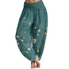 Women's Cotton Harem Pants with 3D Digital Print