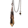Natural Crystal Point Necklace with Antique Copper Cage