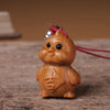 Green Sandalwood Chinese Zodiac Animal Keychain