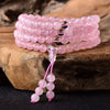 Natural Crystal 108 Bead Mala Bracelet