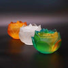 Lotus Liuli Incense Burner with Warm Light Base