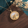 Year of the Tiger Blessing Necklace with Faux Jade