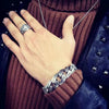 Om Mani Padme Hum Engraved Peace Purity Bracelet