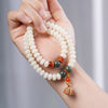 Star Moon Bodhi Seed Lotus Jade Double Wrap Bracelet