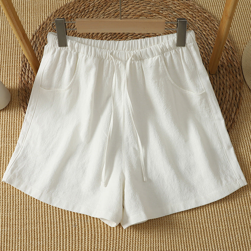 Women's Cotton Drawstring Shorts With Pockets