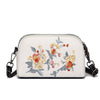 Floral Embroidered Mini Crossbody Bag, Soft Shoulder Purse
