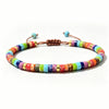 Natural Stone Adjustable Spacer Bead Bracelet