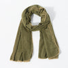 Men's Soft Warm Winter Scarf with Fringe Edge