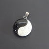 Natural White Turquoise Yin Yang Pendant Necklace