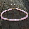 Natural Stone Spacer Bead Bracelet