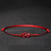 Cinnabar Braided Bracelet with Pixiu, Lotus and Koi Symbols
