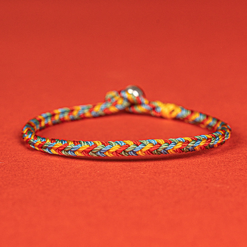 Handmade Multicolored Lucky Bracelet, Chinese Knot Design