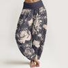 Women's Cotton Harem Pants with 3D Digital Print