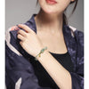 Hand Woven Jade Pixiu Bracelet with Fu Charm