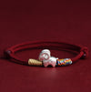 Sheep Zodiac Red String Bracelet with Gold-Tone Charm