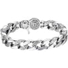 Om Mani Padme Hum Vajra Bracelet Silver Plated