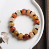 Golden Silk Jade Pixiu Wealth Bracelet
