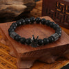 Crown Charm Stone Bracelet for Women