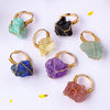 Natural Crystal Gemstone Amethyst Ring