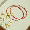 Gold-Tone Koi Fish Red String Bracelet