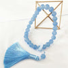 Beaded Tassel Bracelet with Jade Rabbit Charm