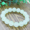 Ice Glass Bead Bracelet, Handmade Pastel Stretch Wristband