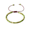 Natural Stone Spacer Bead Adjustable Bracelet