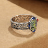 Lotus Flower and Ruyi Adjustable Ring