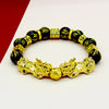 FengShui PiXiu Wealth Bracelet with Gold Tone Accents