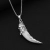 Imitation Wolf Tooth Steel Balance Necklace Pendant